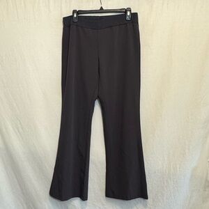 B-140 B Sport Maternity Gray Elastic Waist Pull On‎ Dress Pants Size M
